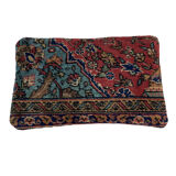 Vintage turkish rug cushion cover, 30 x 50 cm