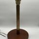 1950s desk lamp - brass/leather
