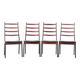 Suite of 4 Scandinavian rosewood chairs from Rio