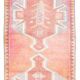 4x10 Runner Salmon Pink Vintage Runner, Turkish Wool Runner, 103x307Cm