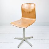 Chaise de bureau vintage industriel – coque Pagholz, métal, design allemand