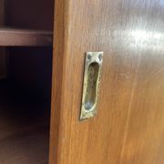 Wardrobe with 3 sliding doors in solid wood 1960