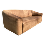 3-seater De Sede sofa in 5mm NECK Buffalo leather, Cognac color