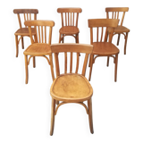 Mismatched bistro chairs