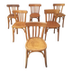 Mismatched bistro chairs