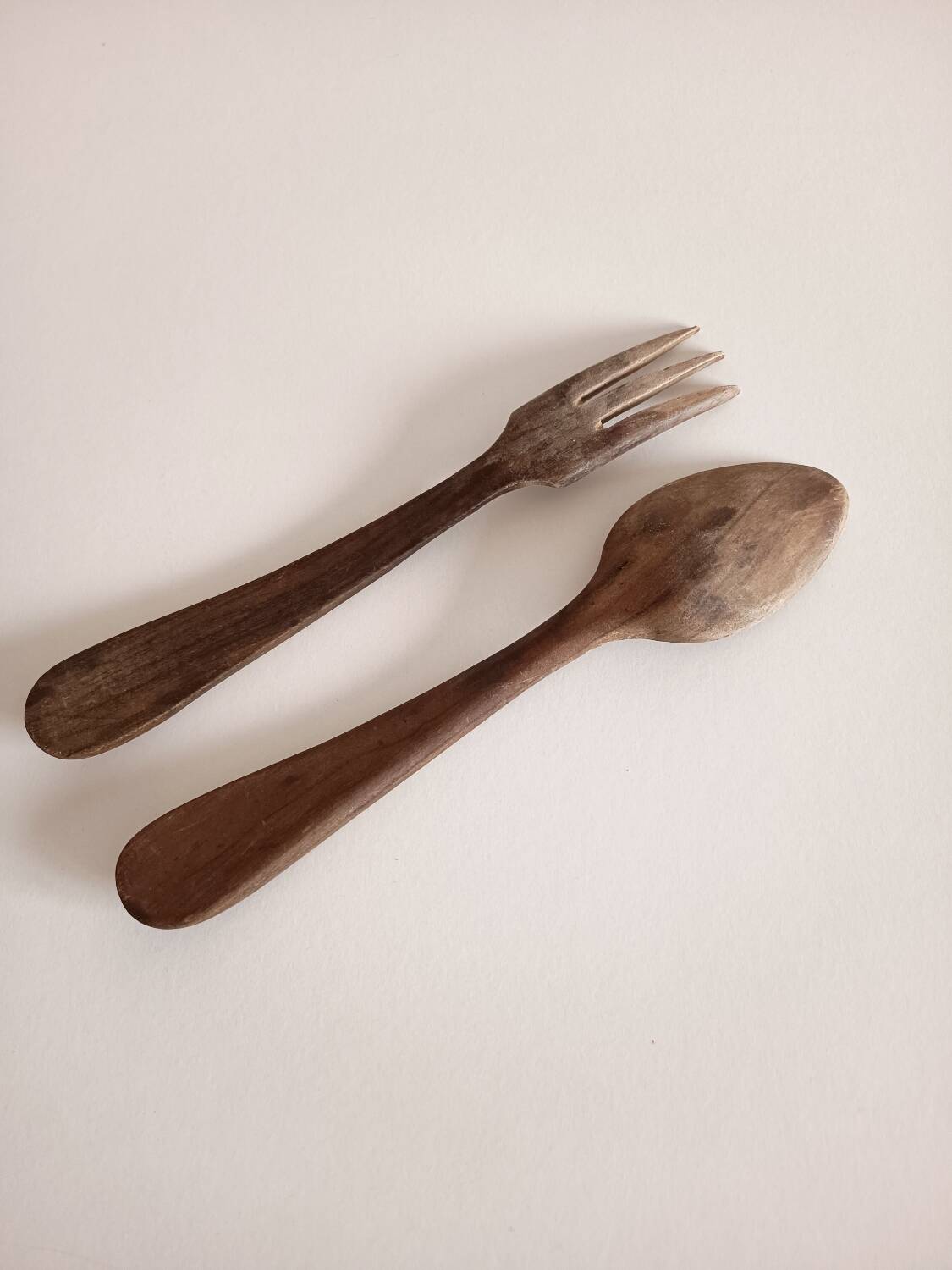 Wooden salad servers