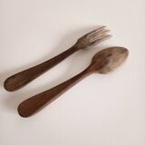 Wooden salad servers