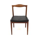 Scandinavian chair in teak and leather, Karl-Erik Ekselius, JOC Vetlanda, Sweden
