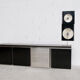 Steel and oak 70's enfilade by ludovico acerbis