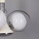 Vintage Space Age Italian Chandelier with Glass Lights, 1970s