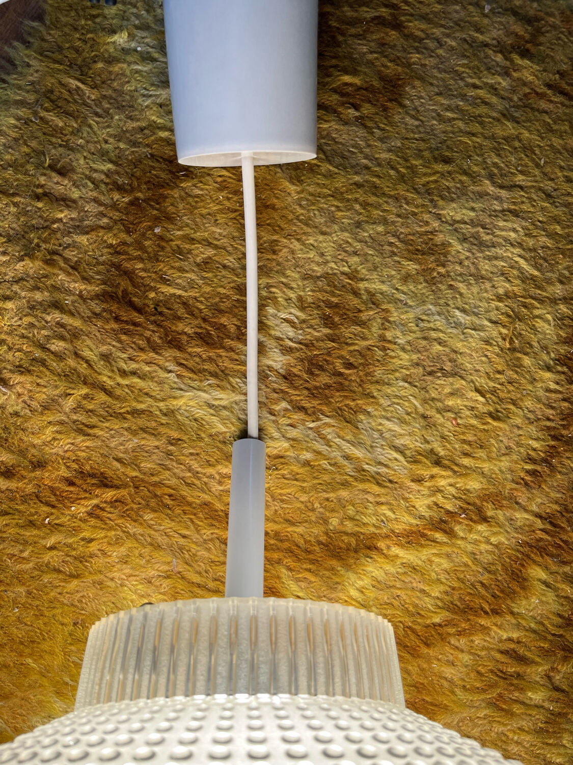 Vintage plastic lamp, space age, op art, 1960s / 1970s