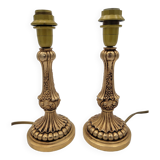 Pair of bronze lamp bases