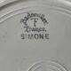 6 antique flat plates in faience from badonviller