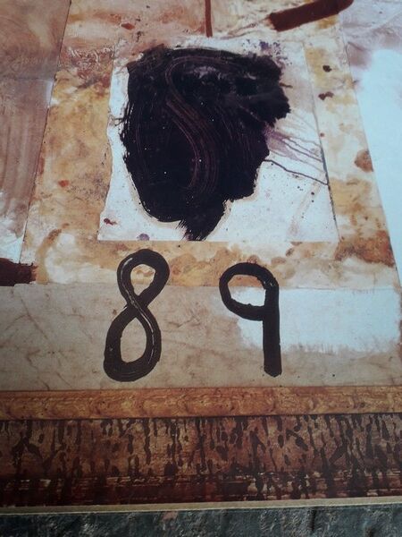 Julian Schnabel feria Nimes 1989 poster under glass