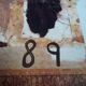 Julian Schnabel feria Nimes 1989 poster under glass