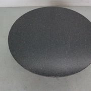 Mid-century  granite stone round coffee table, 1970's italy