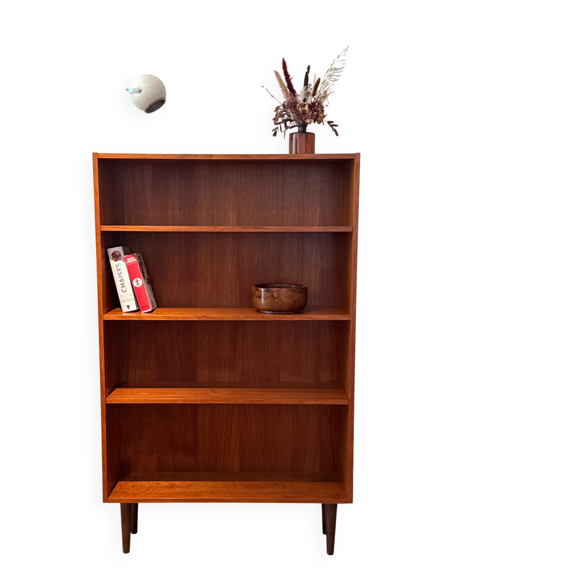 Vintage Scandinavian teak library "Liv"
