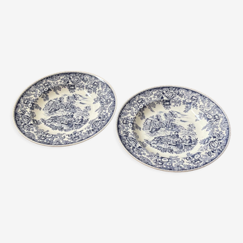 Set of 2 vintage hollow plates