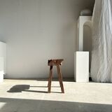 Small organic bench in upcycled Asian teak quadripod - Sungai