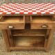 Old parisian buffet sliding doors