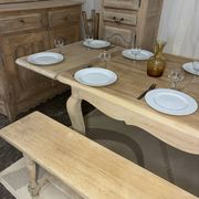 Solid oak farmhouse table