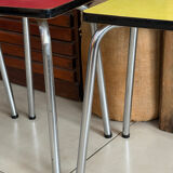 Set of 3 vintage Formica stools