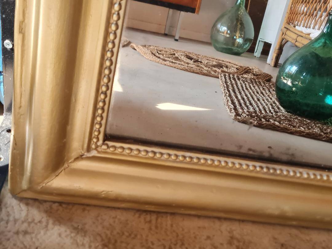Miroir Louis Philippe doré 88 x 72