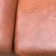 2 vintage burgundy brown leather sofas