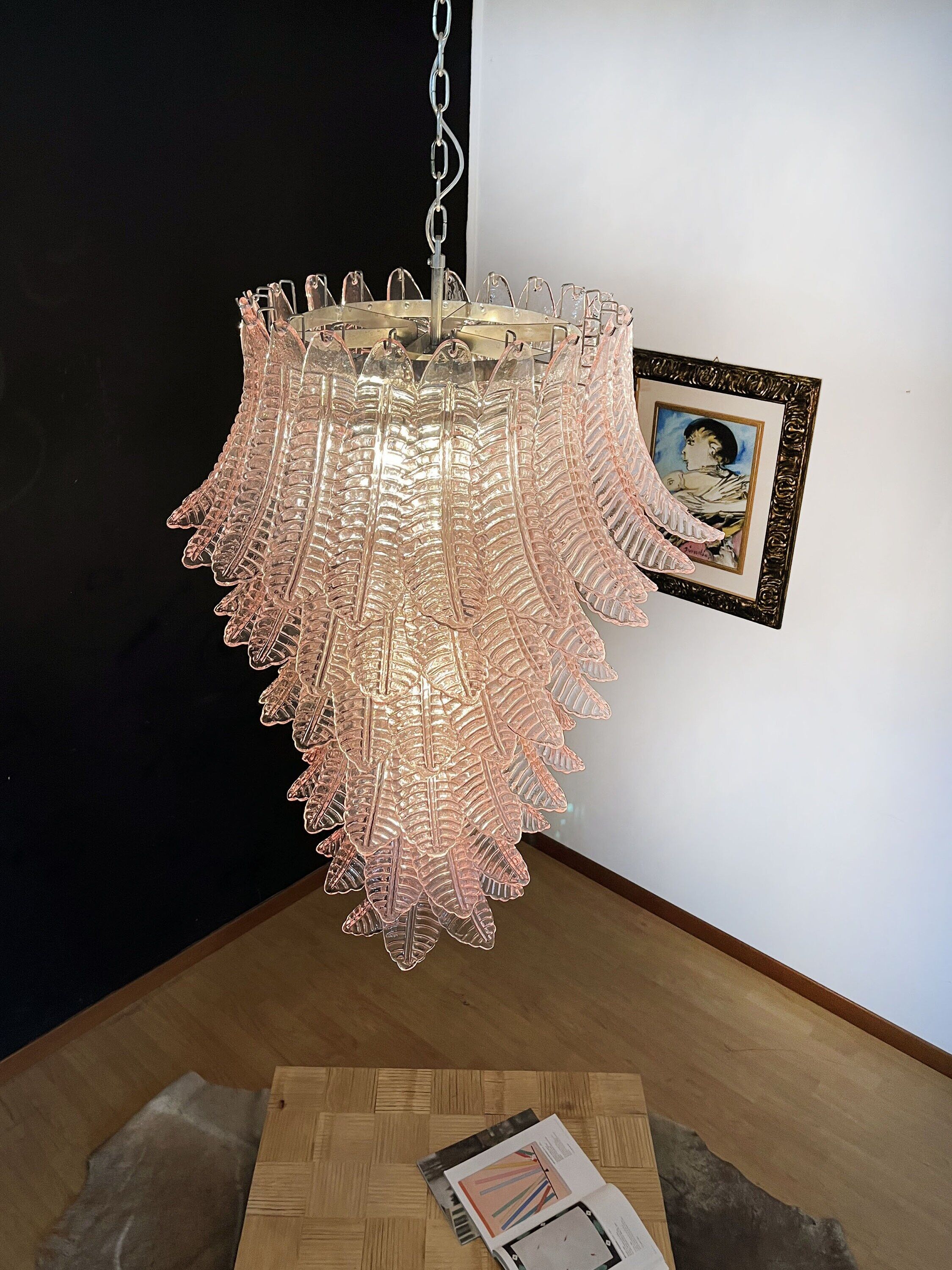 Italian Murano glass chandelier - 83 glasses