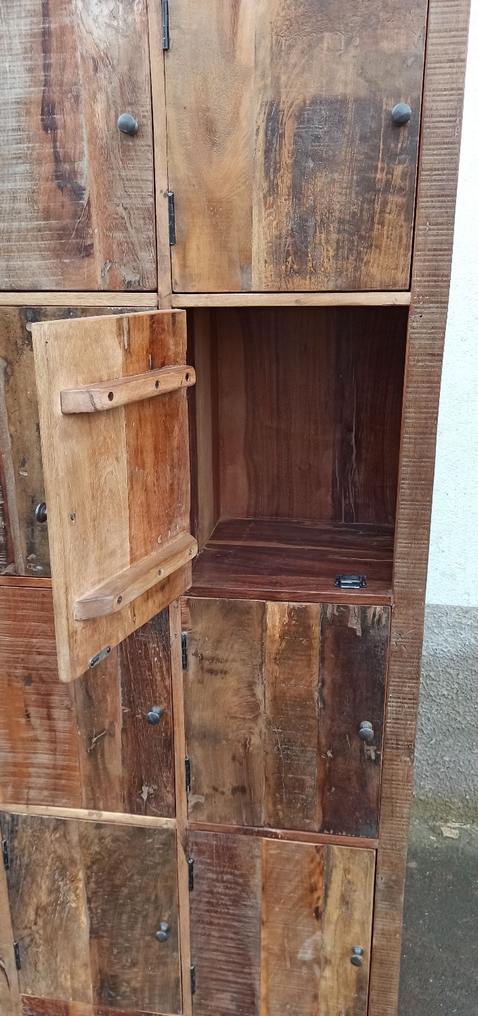 Wardrobe 8 doors in old wood