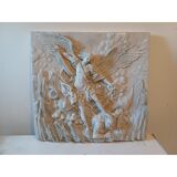 Bas-relief in resin "Saint Michael"