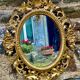 Mirror in carved wood gilded with leaf, Louis XV period, 18th century
