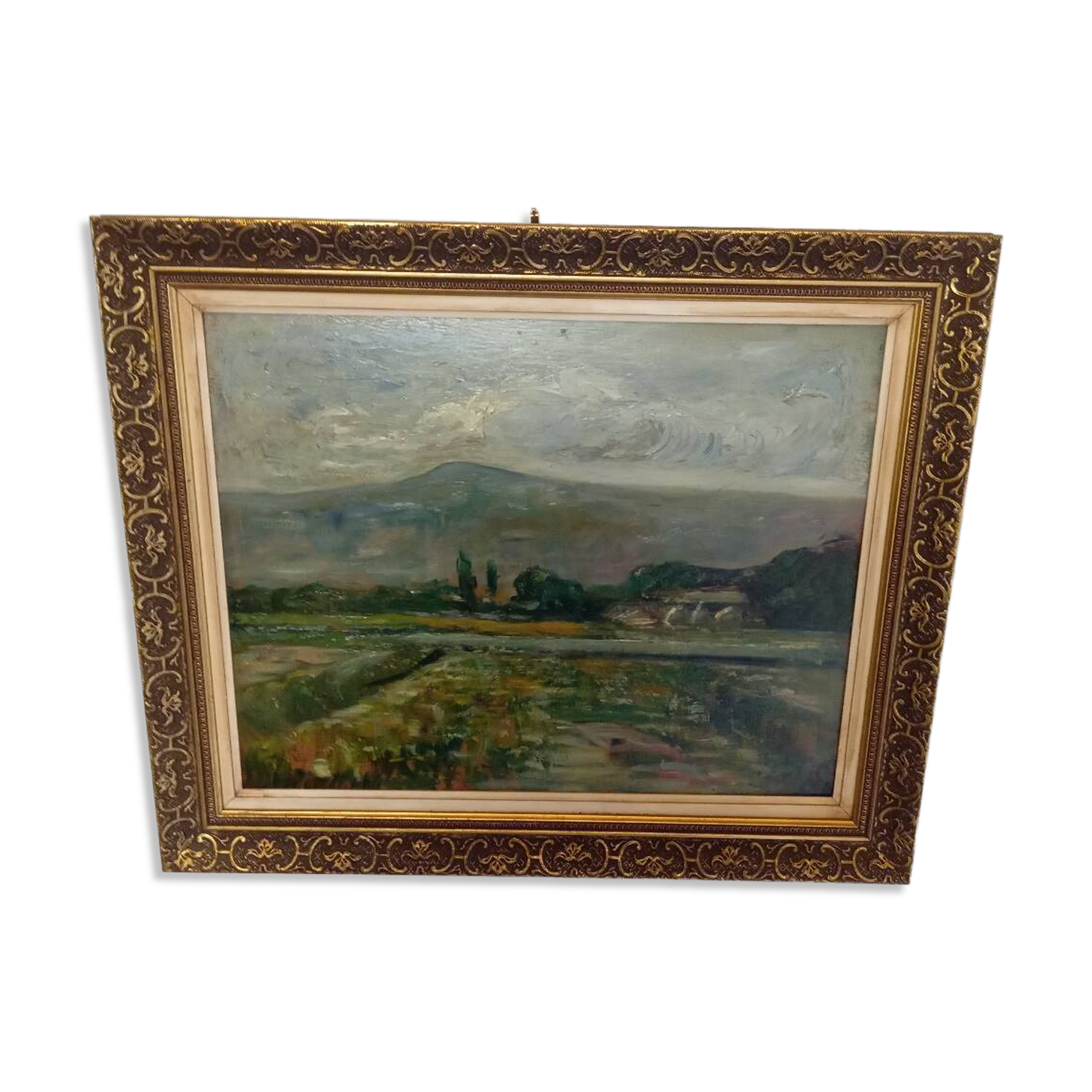 Painting on old panel