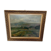 Painting on old panel