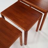 Set of three teak tables, Danish design, 1970s, production: Denmark