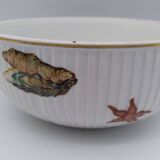 Small LF porcelain salad bowl with seafood decoration.