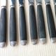 Set of 10 blackened wood handle cheese knives and stainless steel blade