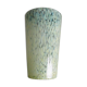 Glass vase or clichy crystal speckled yellow/green