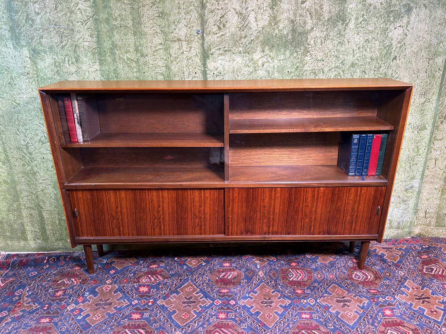 Mid century retro vintage teak bookcase 1960