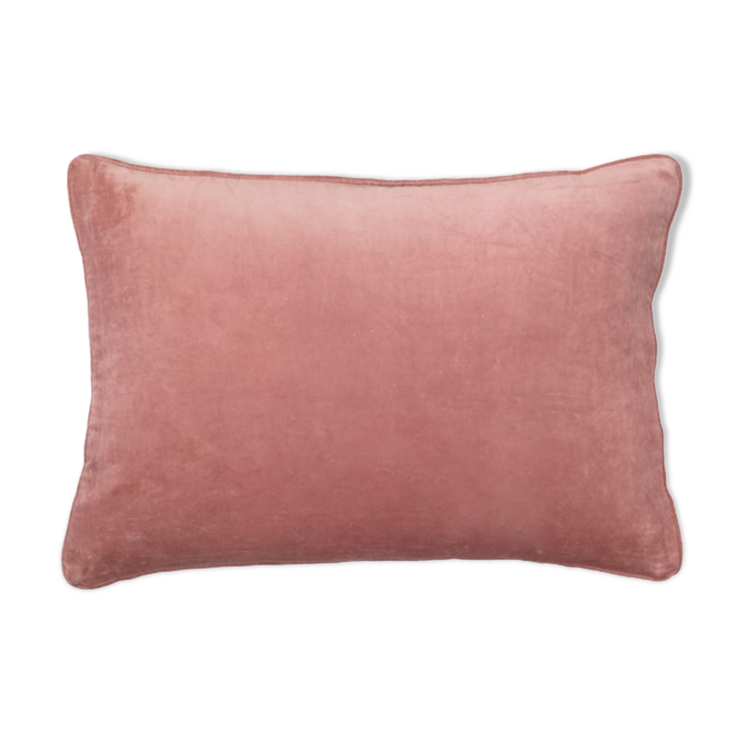 Velvet cushion 50x33cm blush color