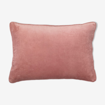 Velvet cushion 50x33cm blush color