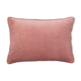 Velvet cushion 50x33cm blush color