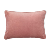 Coussin en velours 50x33cm couleur blush