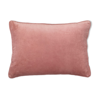 Velvet cushion 50x33cm blush color