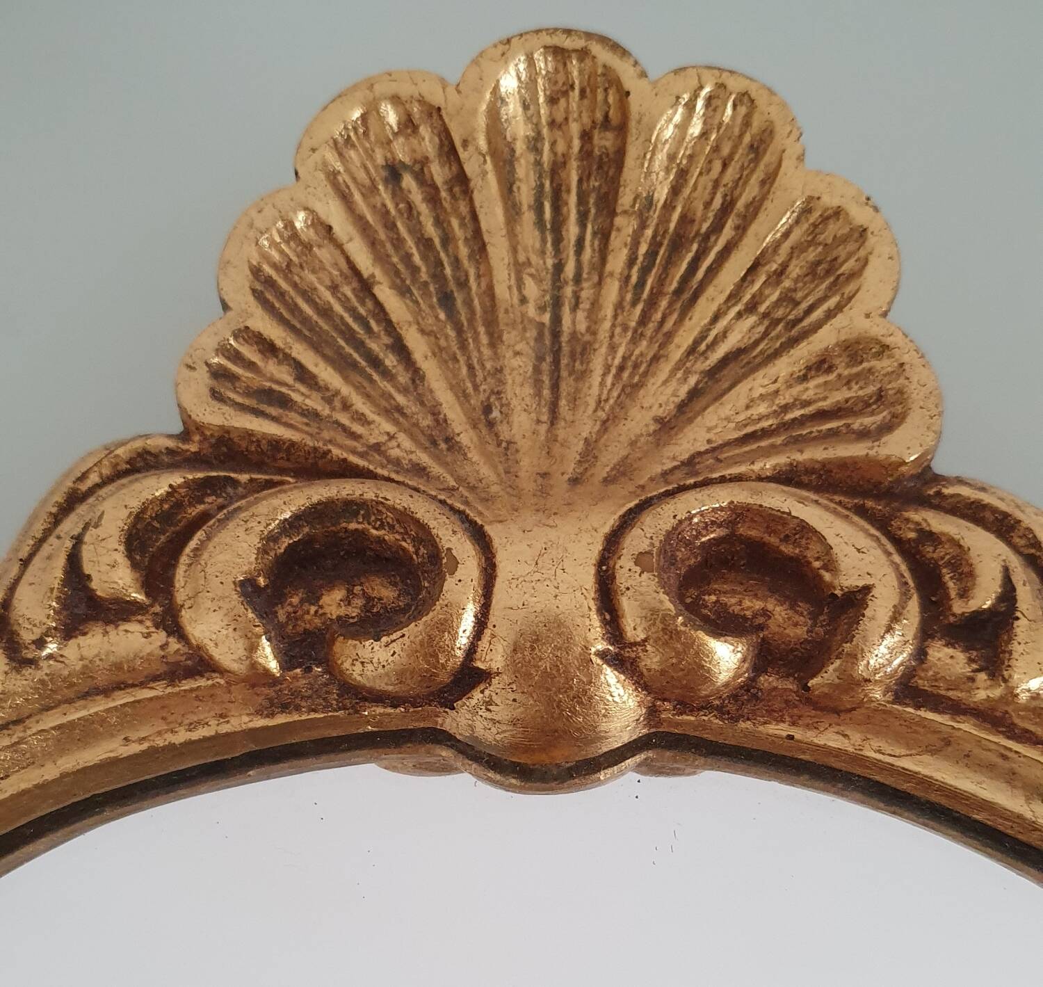 Louis XV style gilded rococo mirror