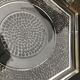 Plateau hexagonal art déco en verre, dessous de plat