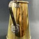 Jug covered pitcher coffee pot in brass late 18th century early 19th century