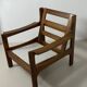 Danish teak armchair and ottoman, 1960s