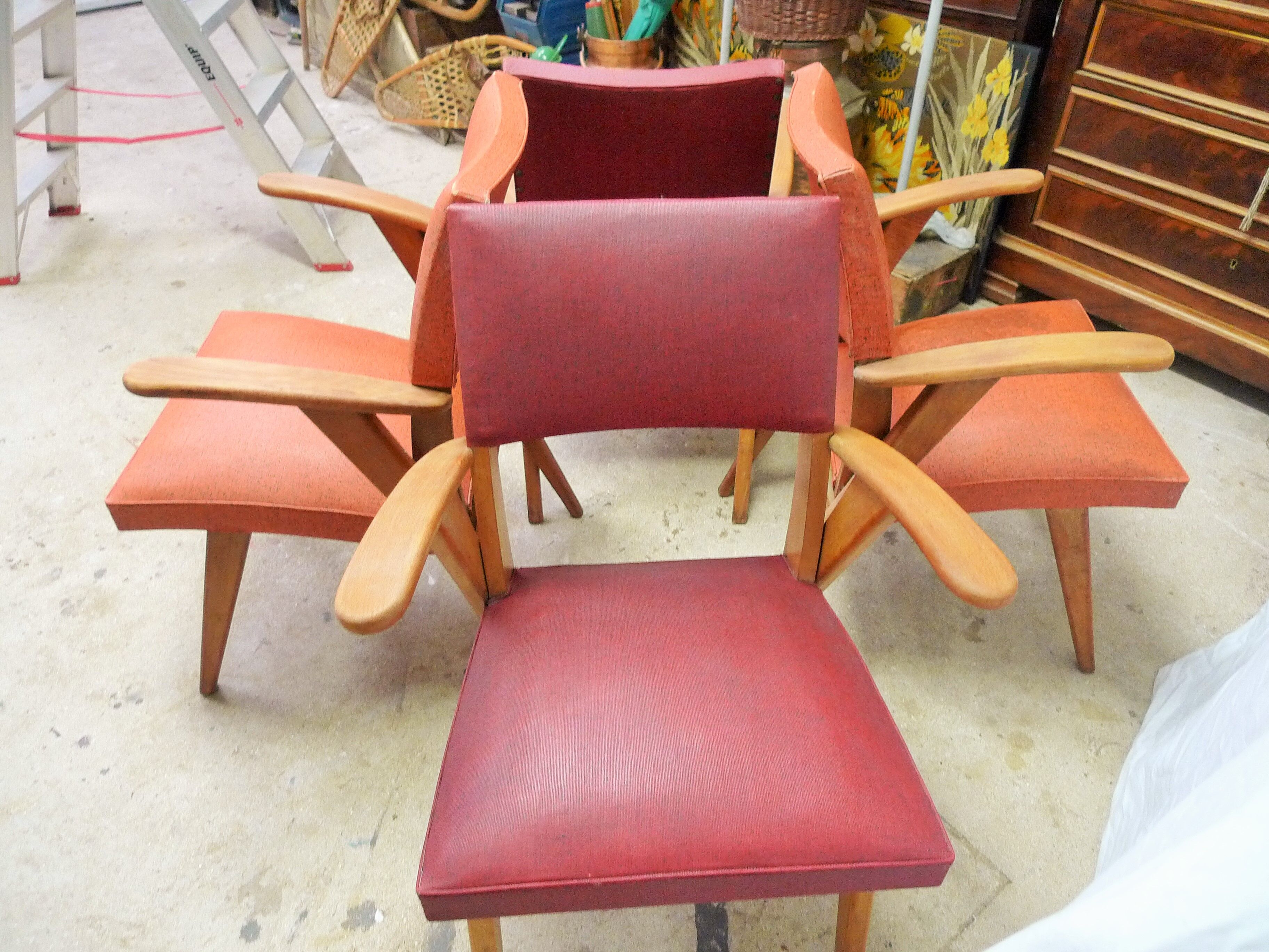 Series of 4 seats 60s