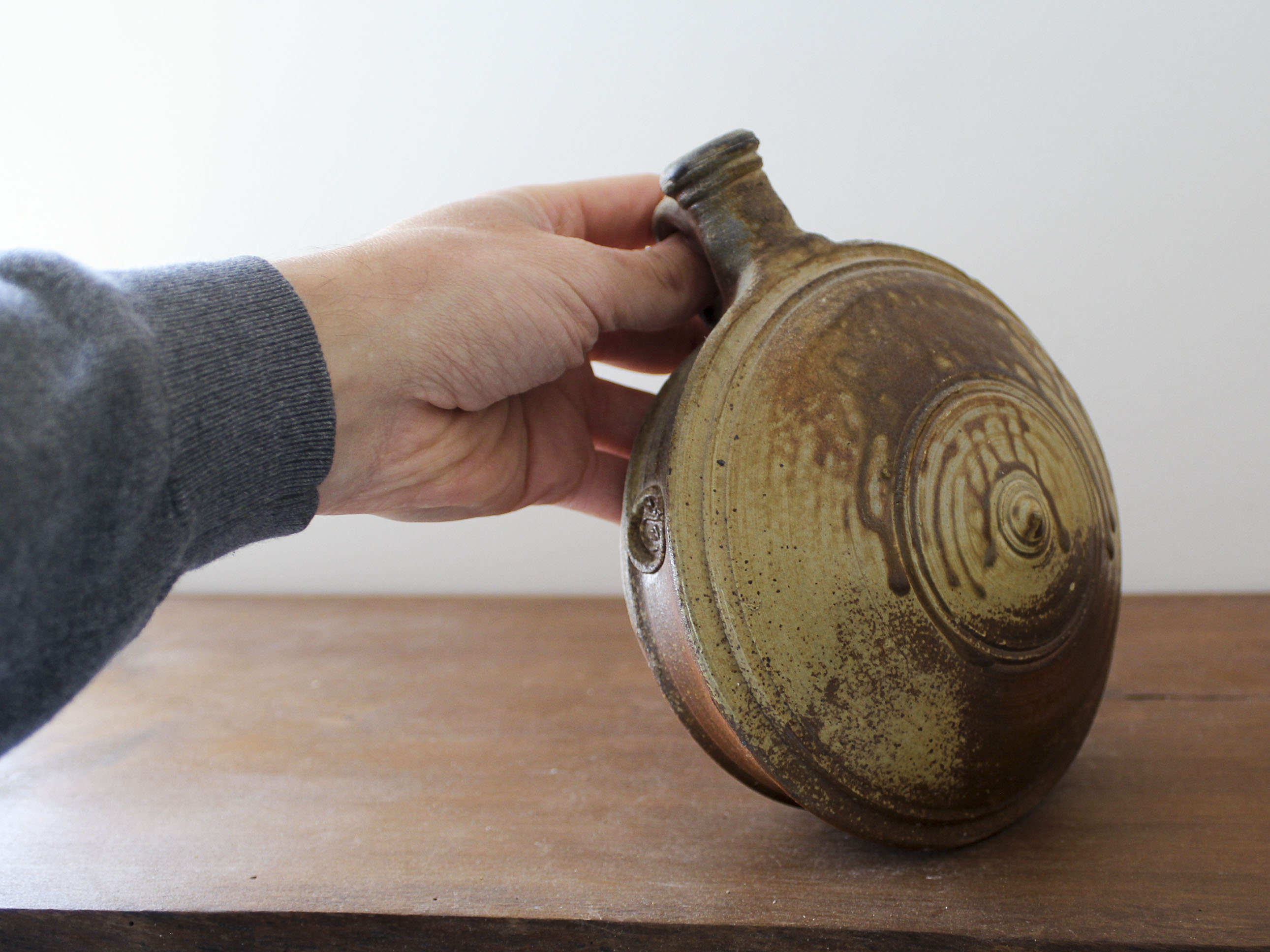 Sandstone gourd by Sabine Seguin Karakos Puisaye sandstone